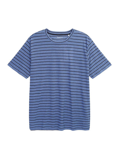 Regular Linen Striped T-Shirt