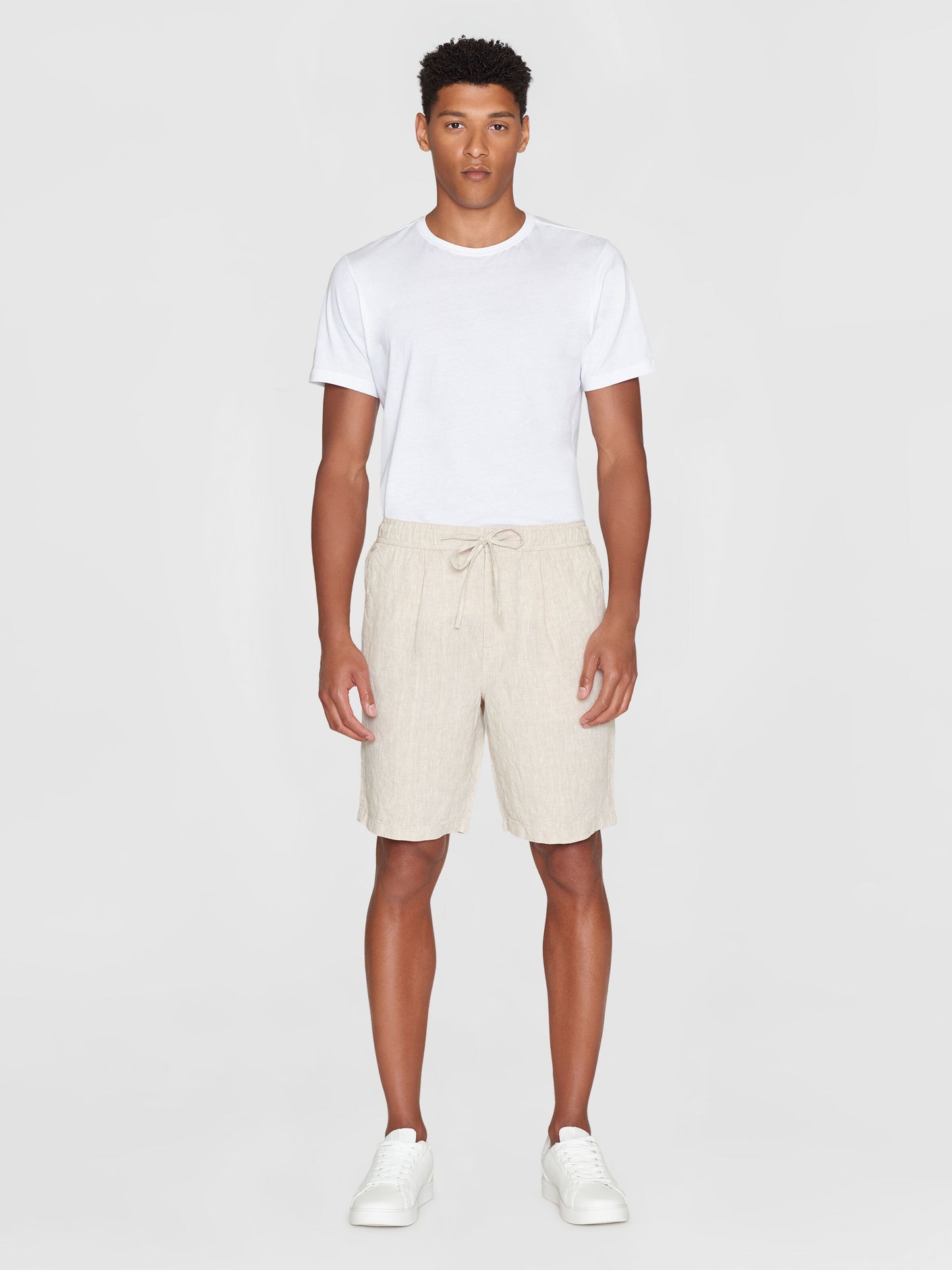 Fig Loose Linen Shorts