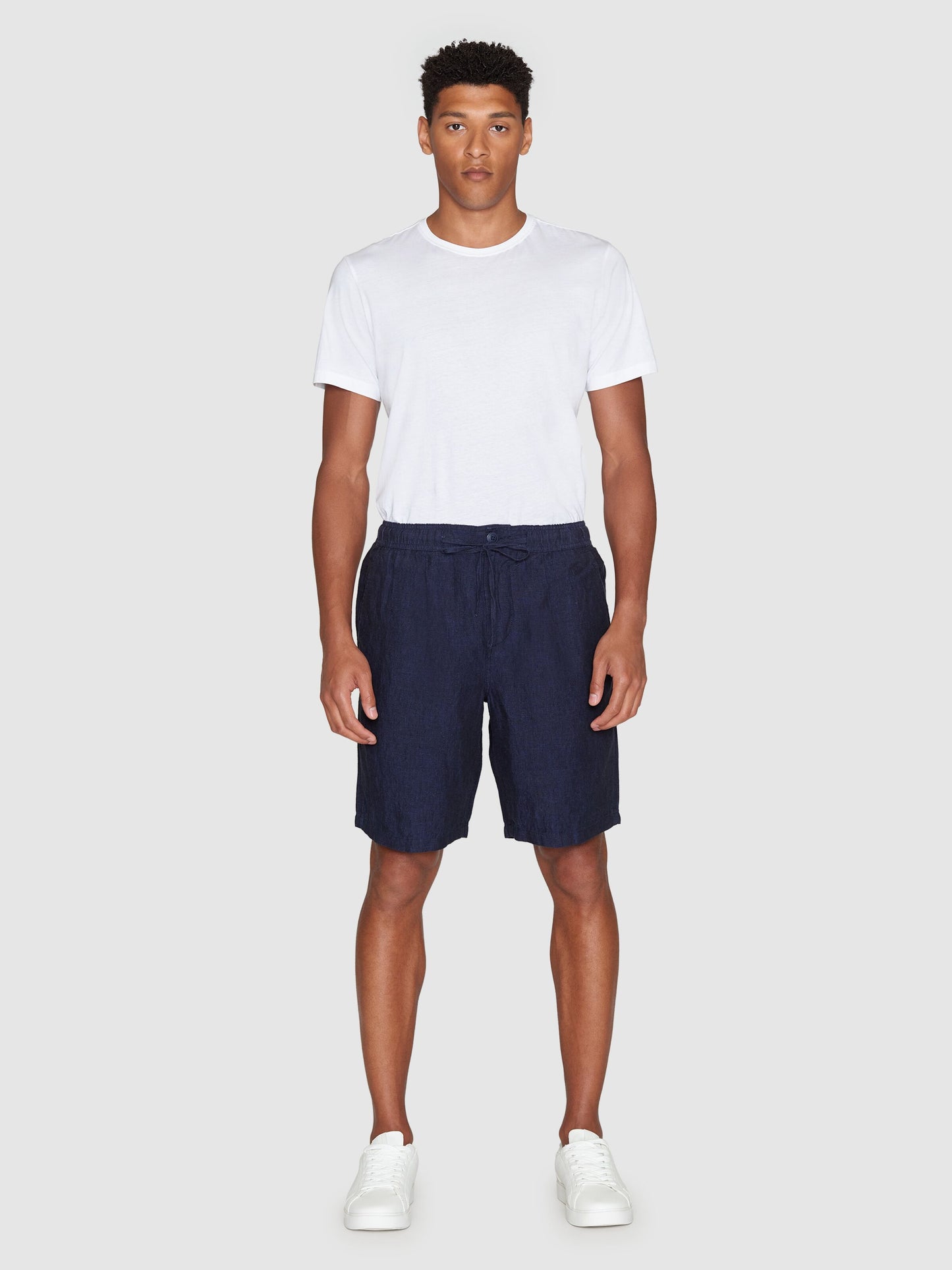 Fig Loose Linen Shorts