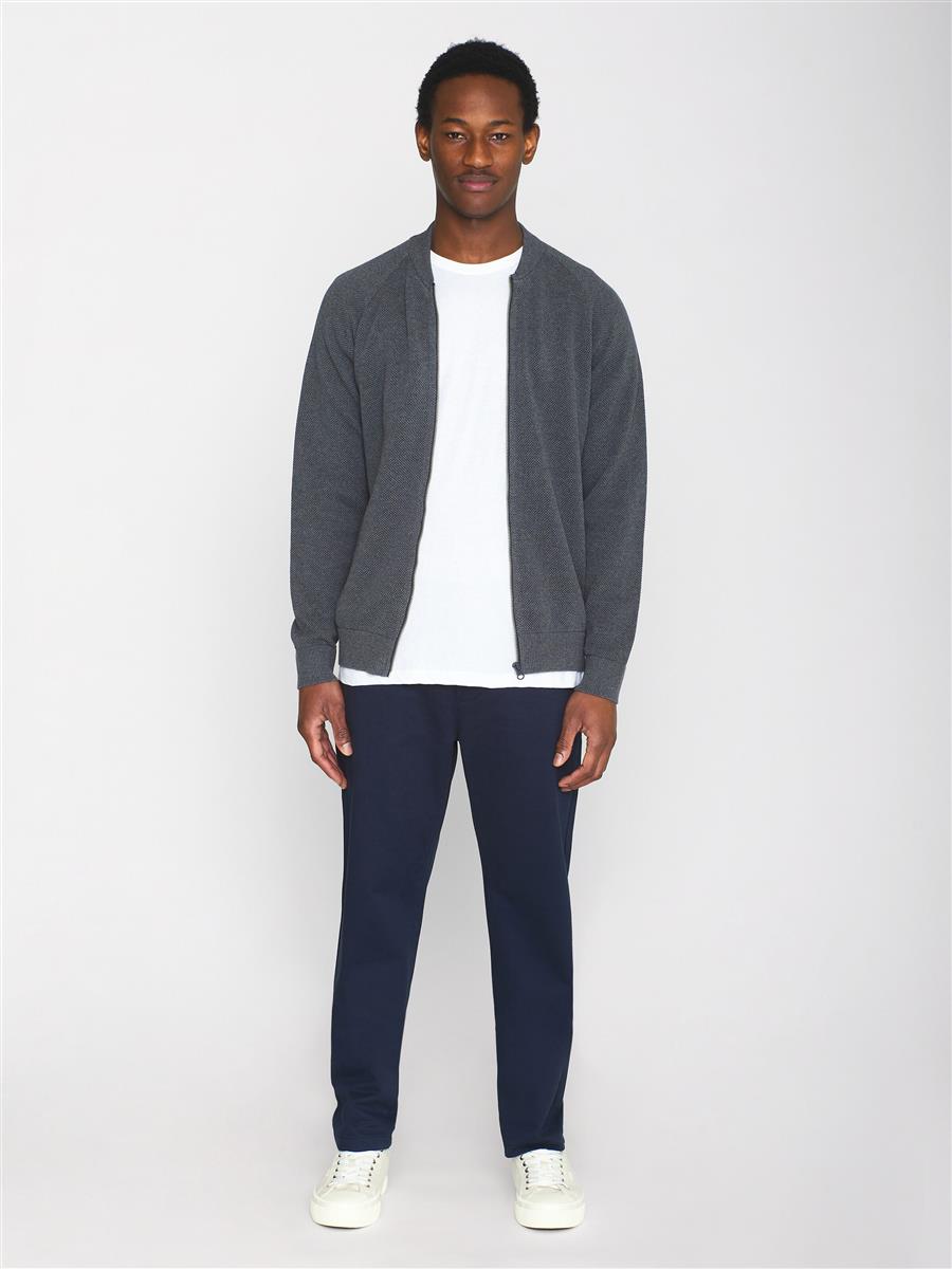 Knitted Zip Cardigan