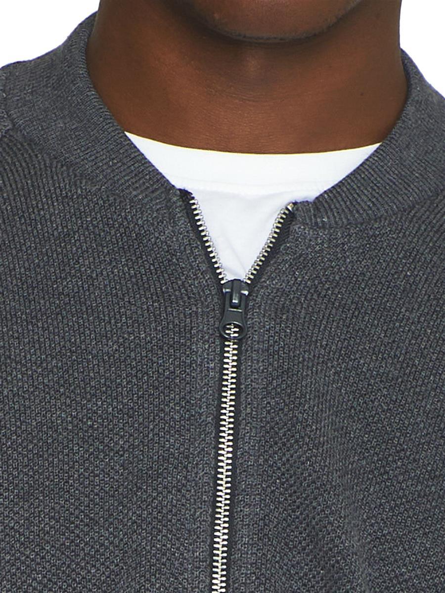 Knitted Zip Cardigan