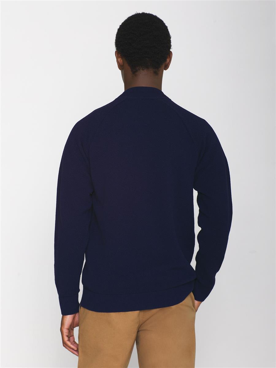Knitted Zip Cardigan