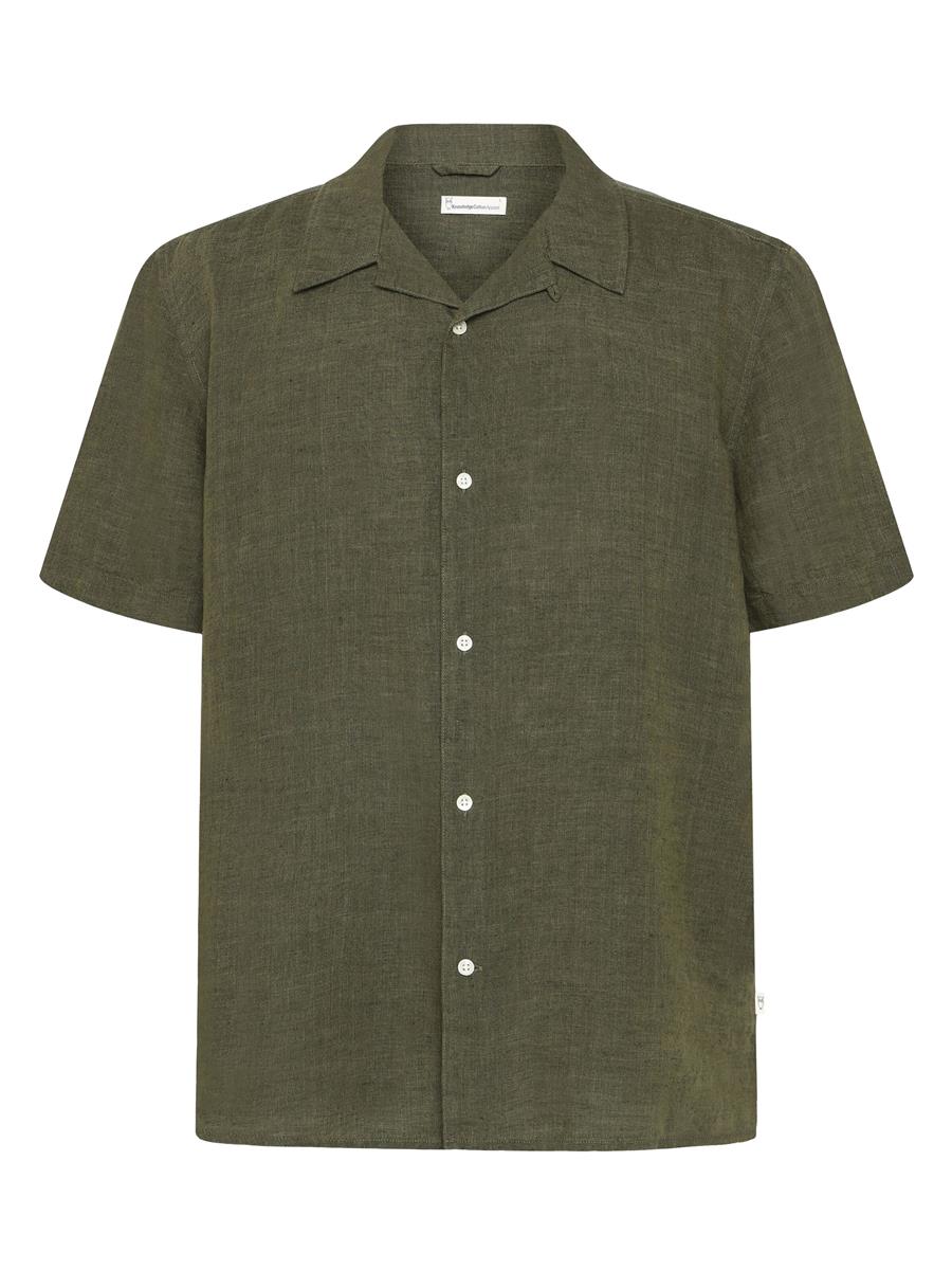 Box Short Sleeve Linen Shirt