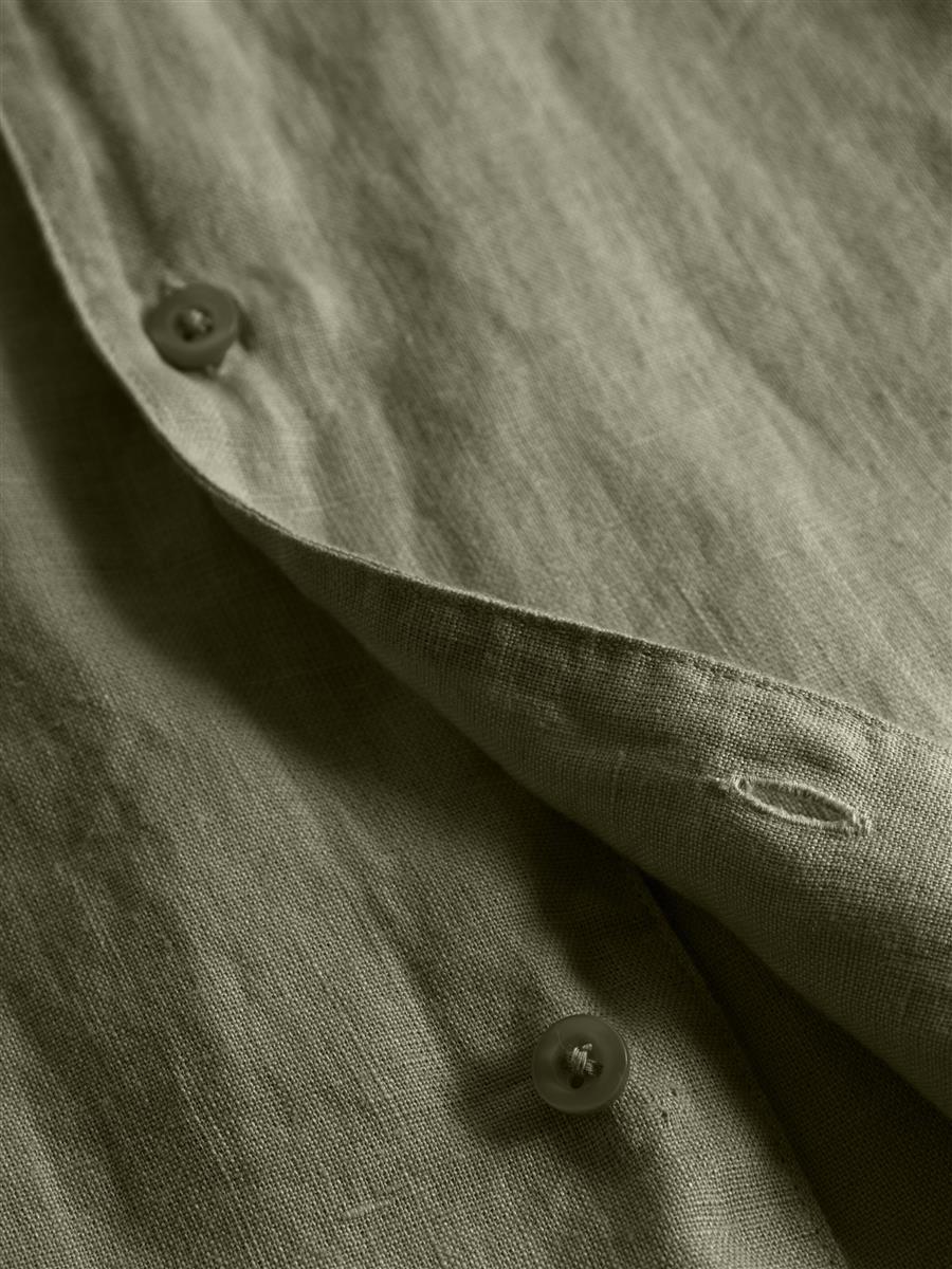 Box Short Sleeve Linen Shirt