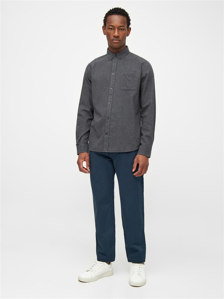 Regular Fit Melangé Flannel Shirt