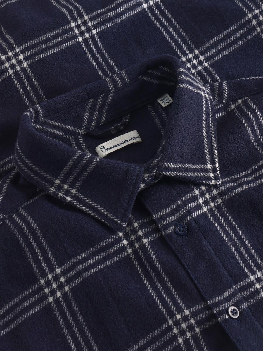 Merino Wool Checked Shirt - Marlowe nature
