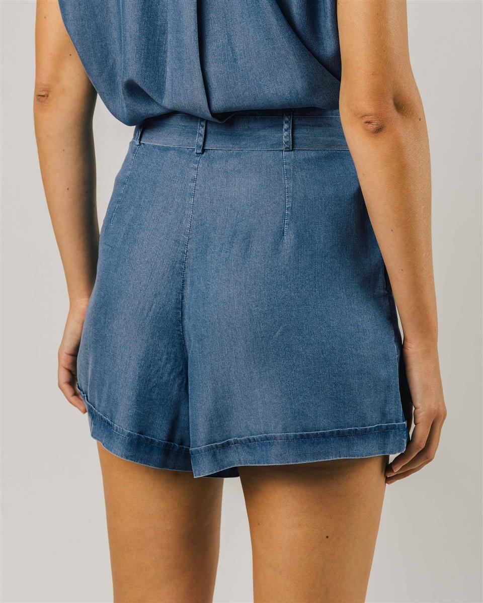 Indigo Belted Short