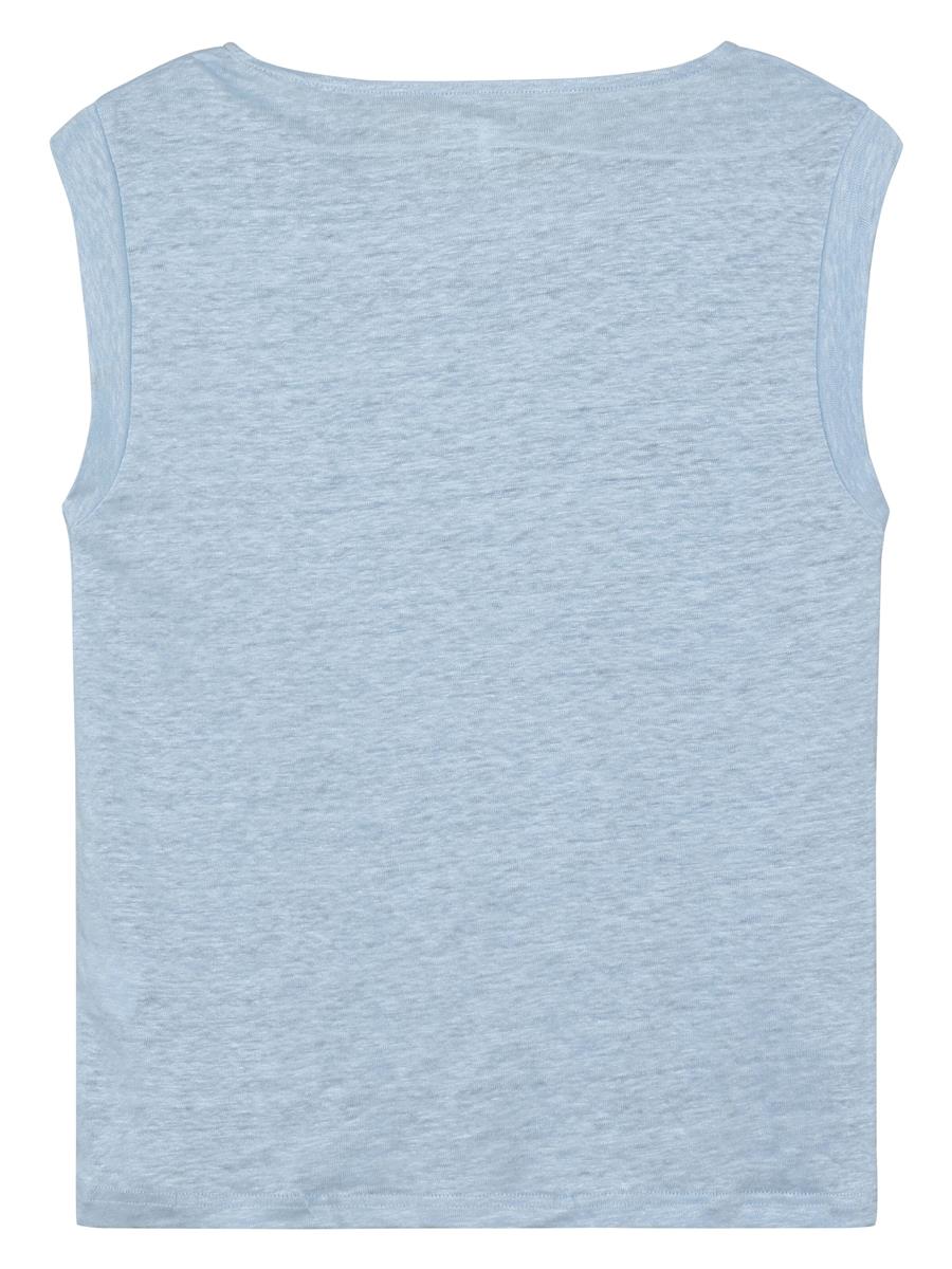 Loose Fold Up Linen T-Shirt