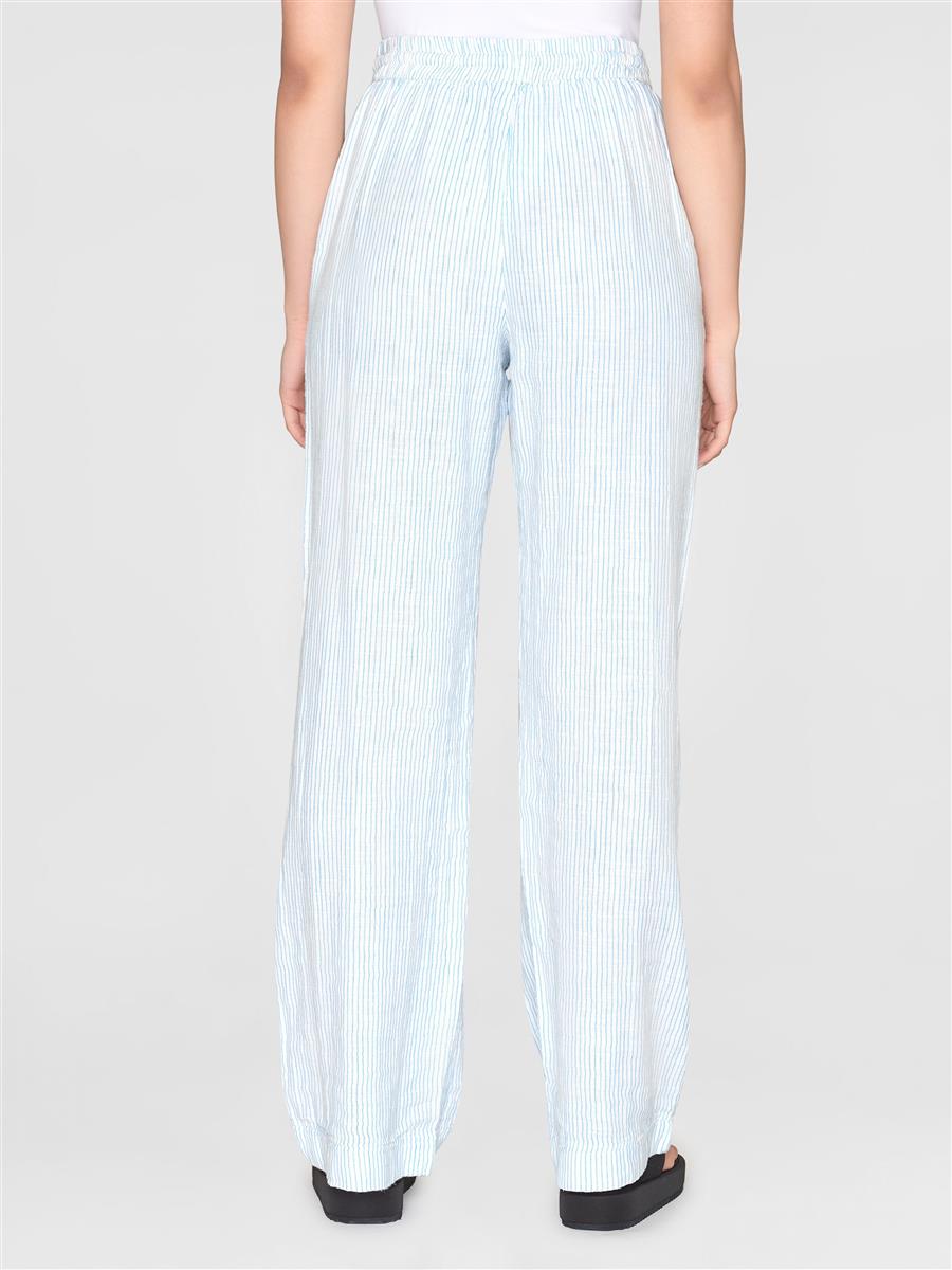 Posey Wide Mid-Rise Double Faced Stripe Pants