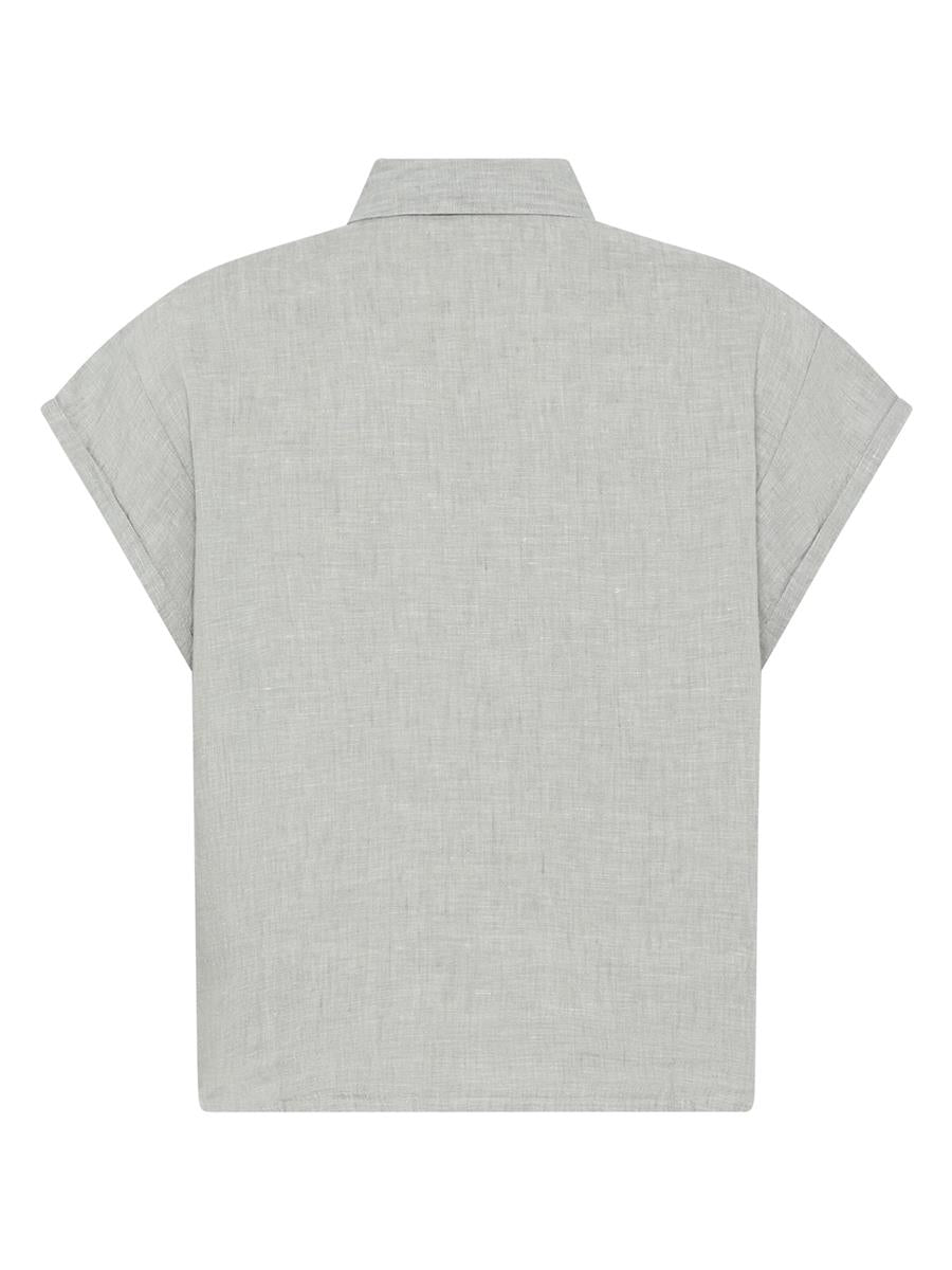 Aster Fold Up Short Sleeve Linen Shirt