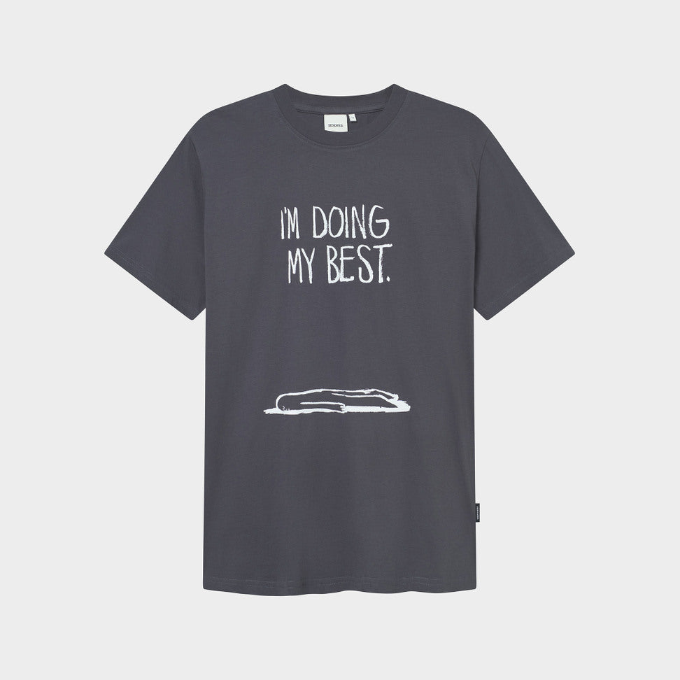 T-Shirt Stockholm Doing My Best Charcoal