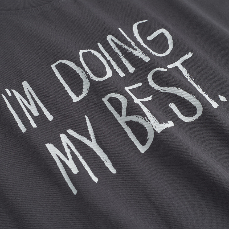 T-Shirt Stockholm Doing My Best Charcoal