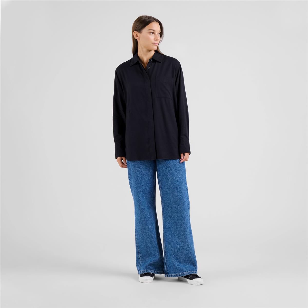 Shirt Kosta Heavy Viscose Black