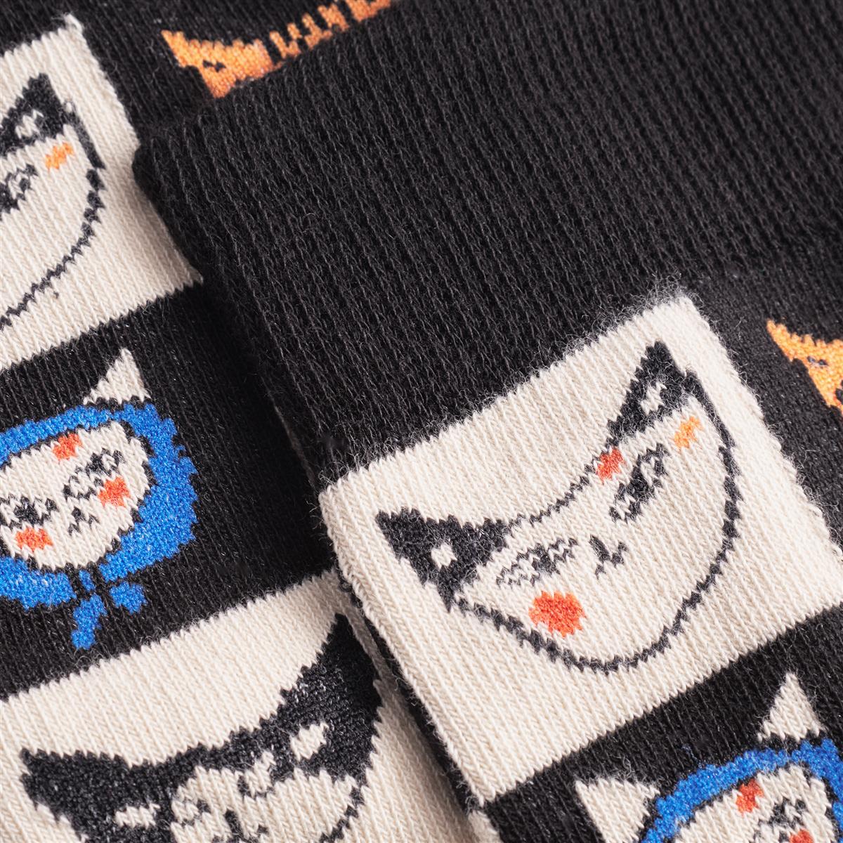 Socks Sigtuna Cat Bingo Black