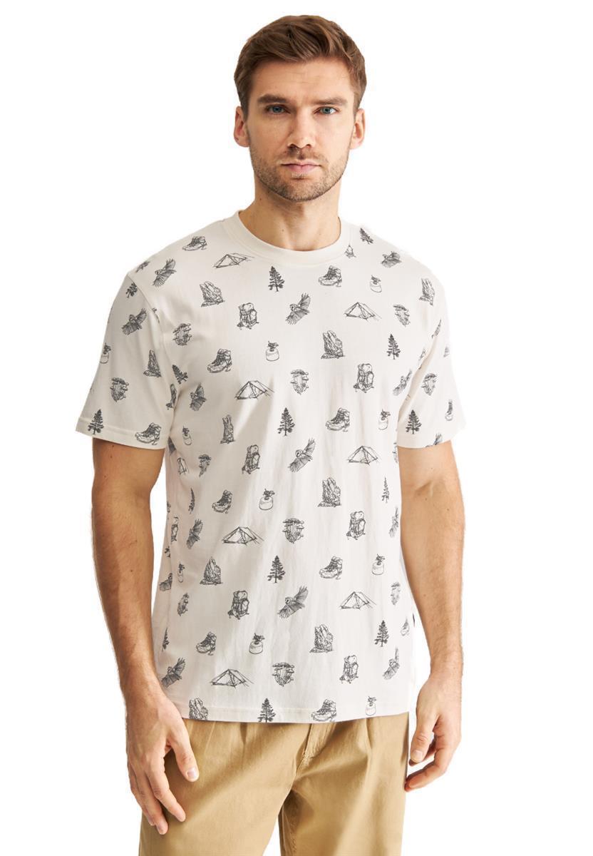 T-Shirt Stockholm Go Outside Aop Off-White