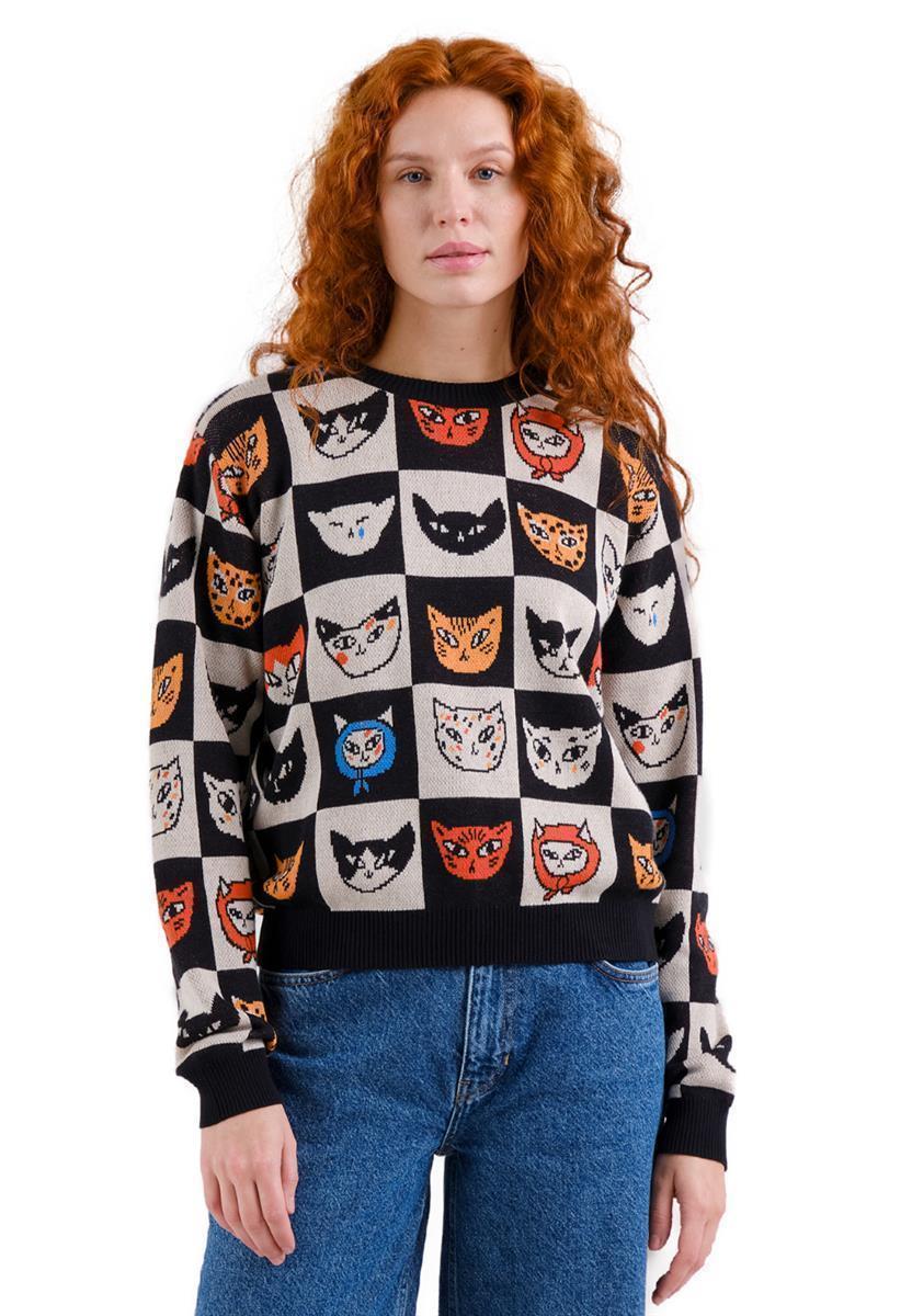 Sweater Arendal Cat Bingo Black