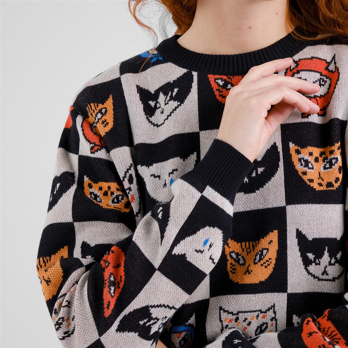 Sweater Arendal Cat Bingo Black
