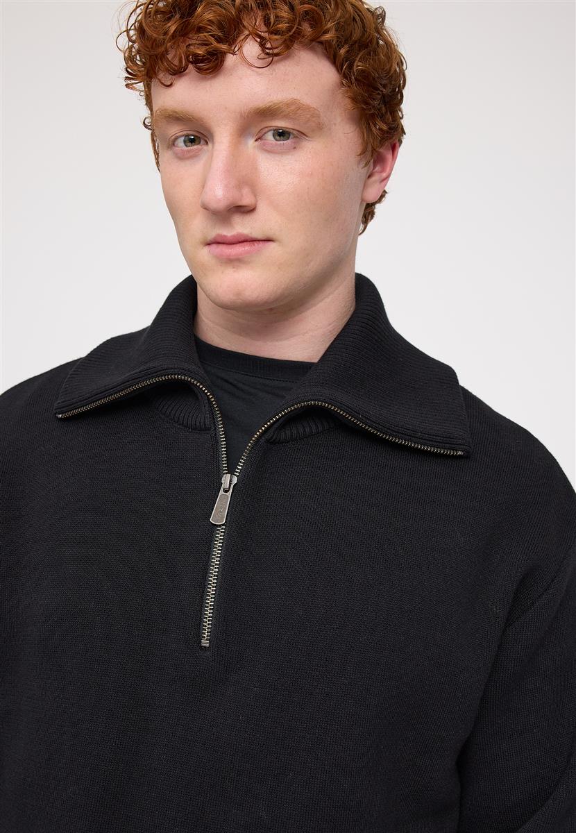 Jacquard Knit Troyer