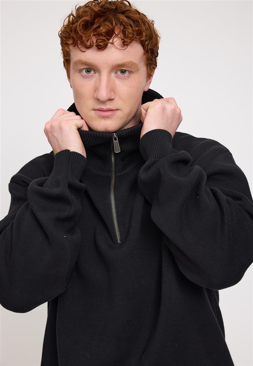Jacquard Knit Troyer