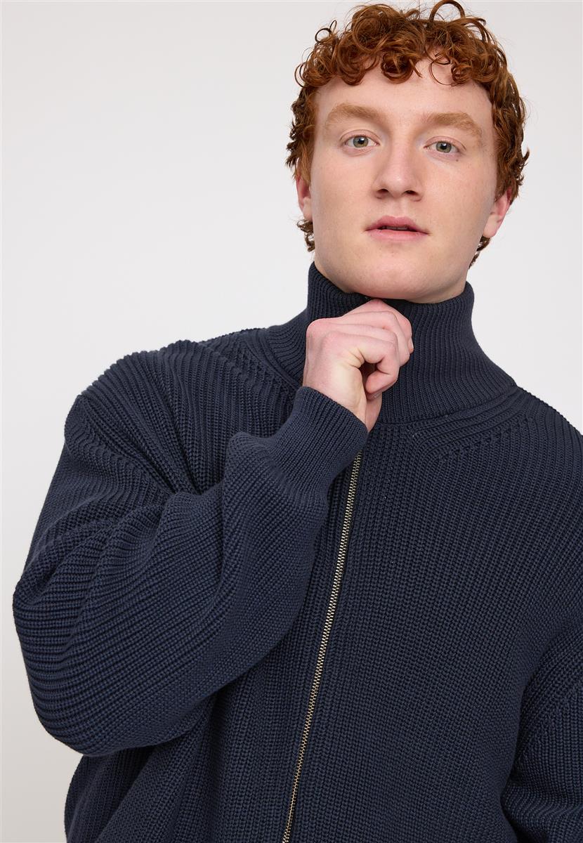 Knit Zip Cardigan