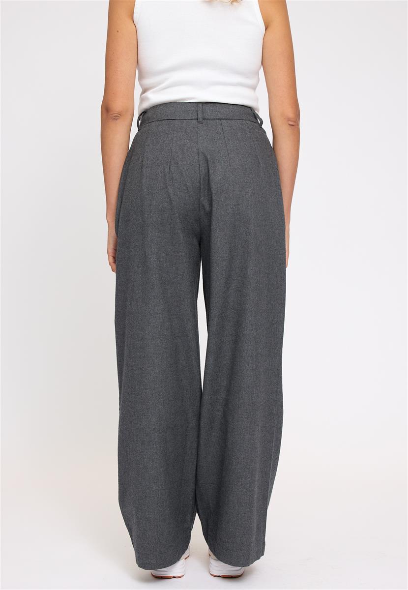 Pleated Flannel Pants