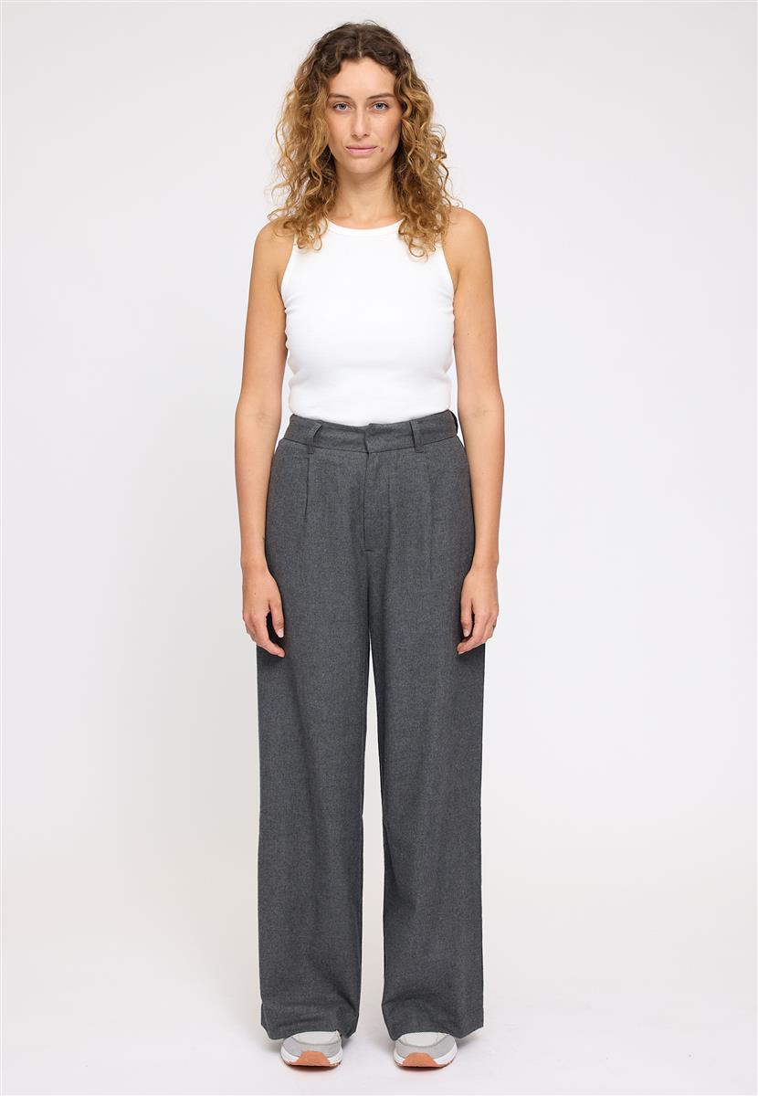 Pleated Flannel Pants