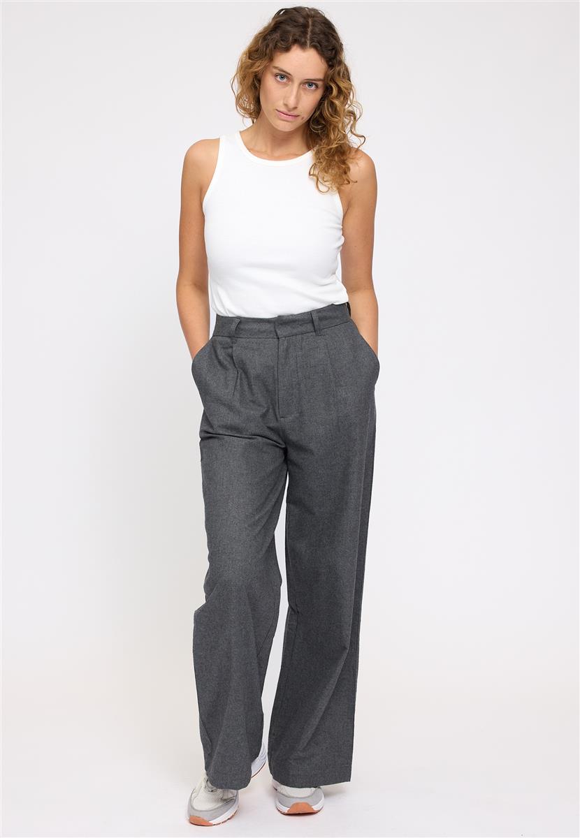 Pleated Flannel Pants