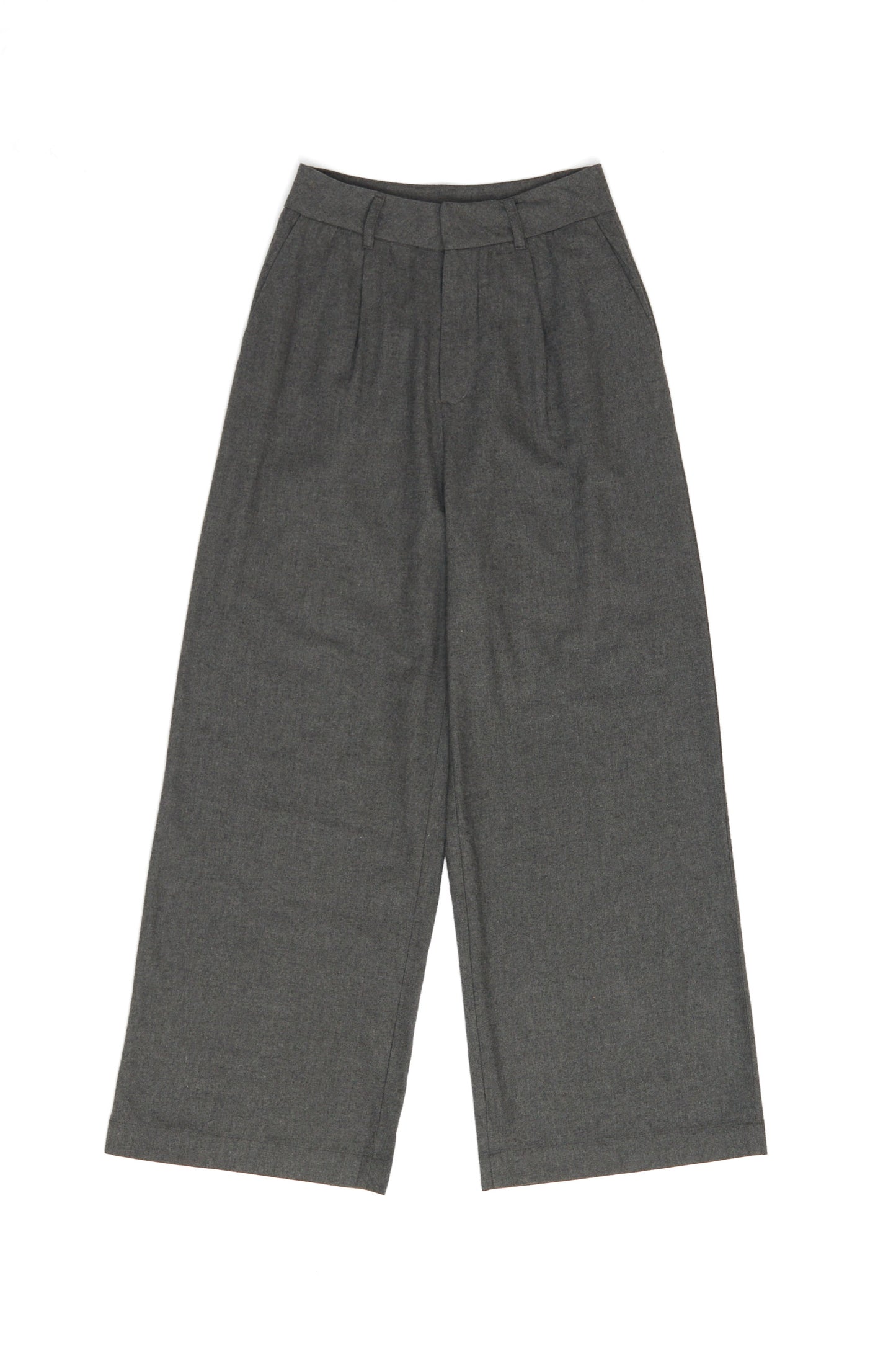 Pleated Flannel Pants
