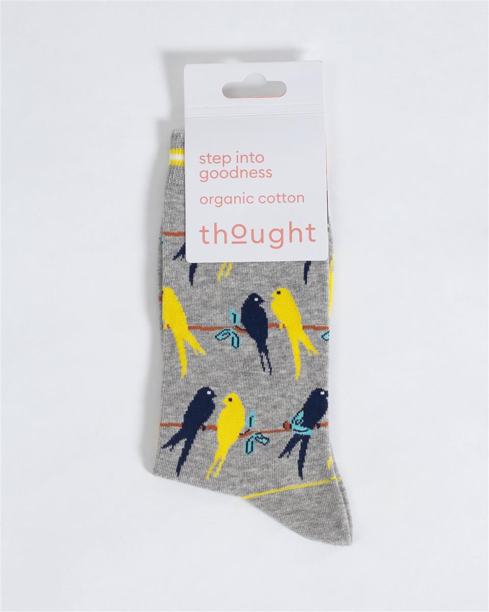Lovebird Silhouette Socks