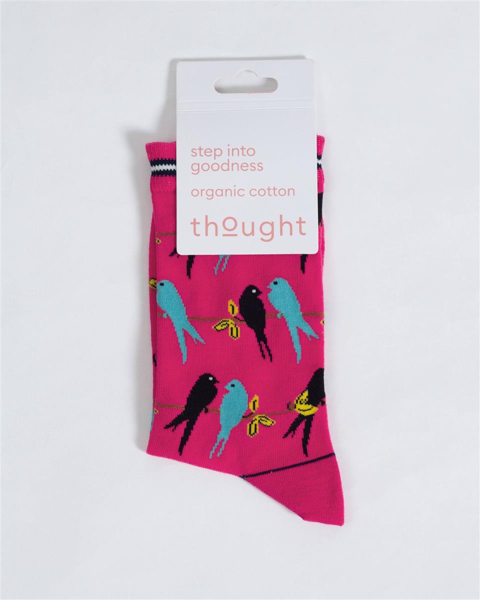 Lovebird Silhouette Socks