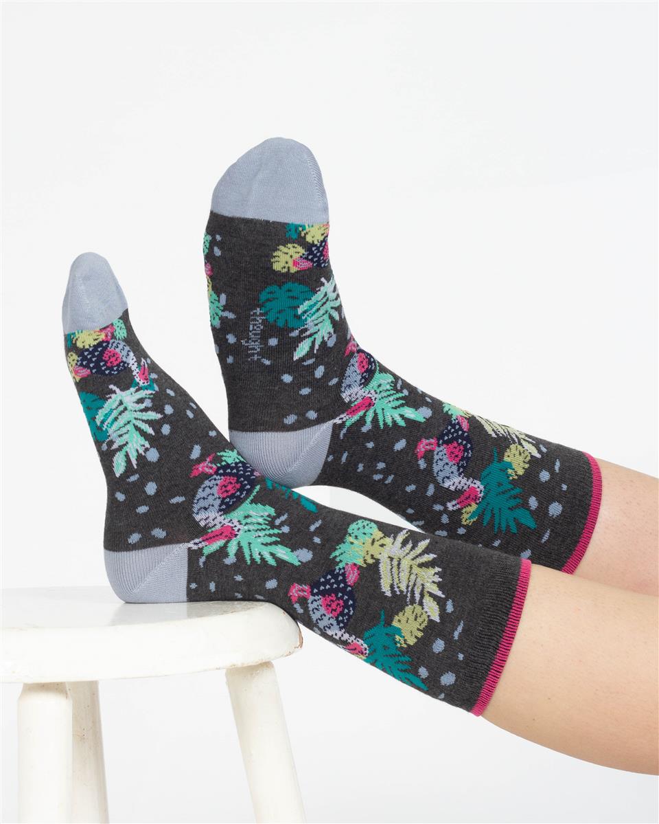Tropical Animal Crew Socks