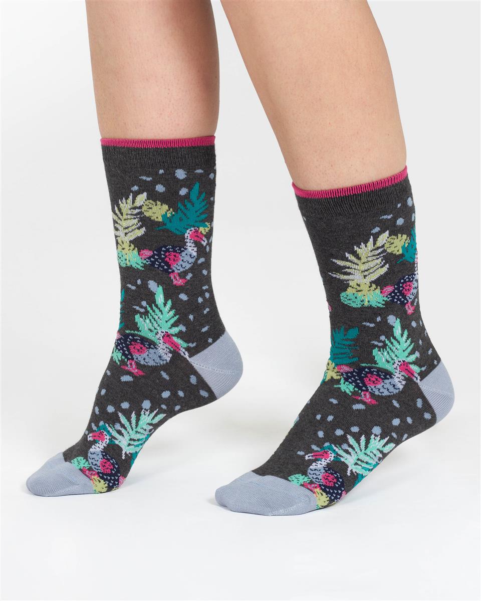 Tropical Animal Crew Socks