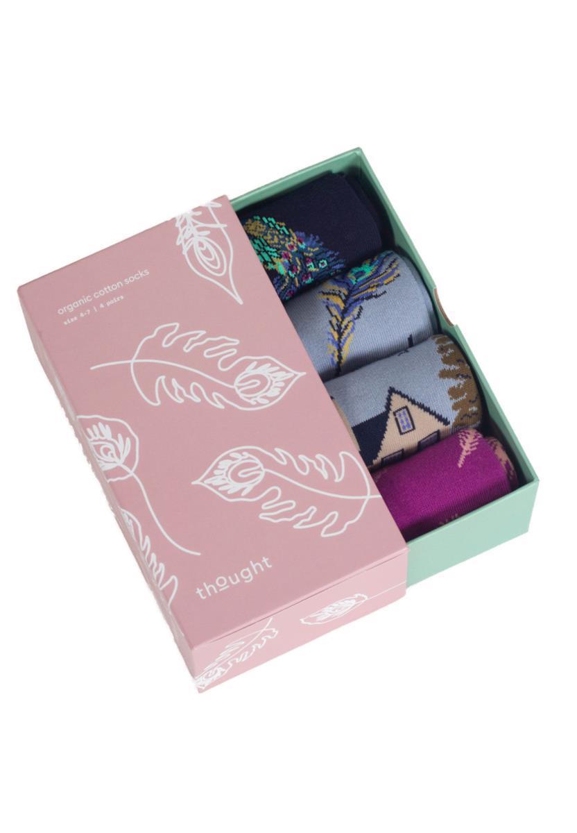 Peacock Gift Box of 4 Socks