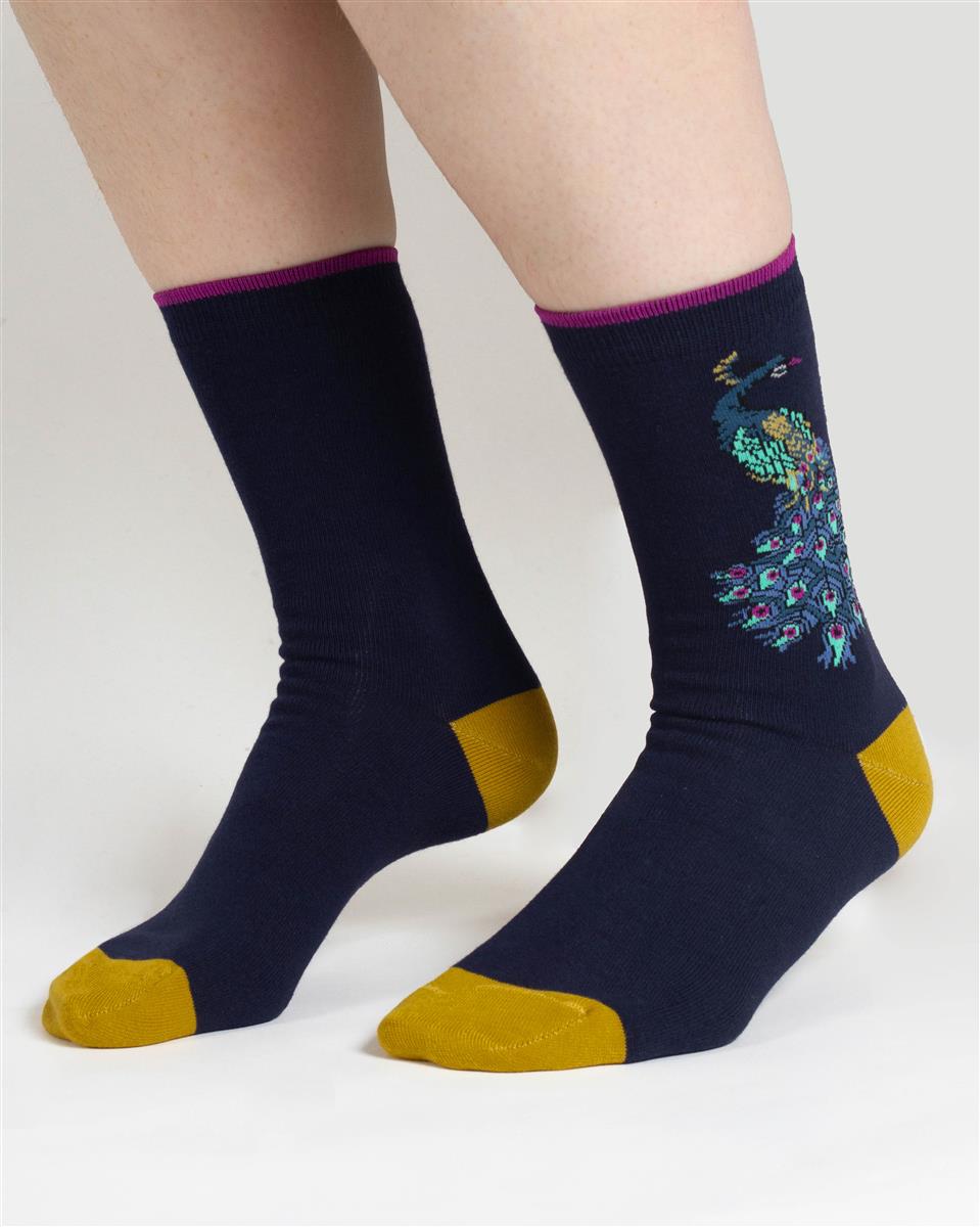 Peacock Gift Box of 4 Socks