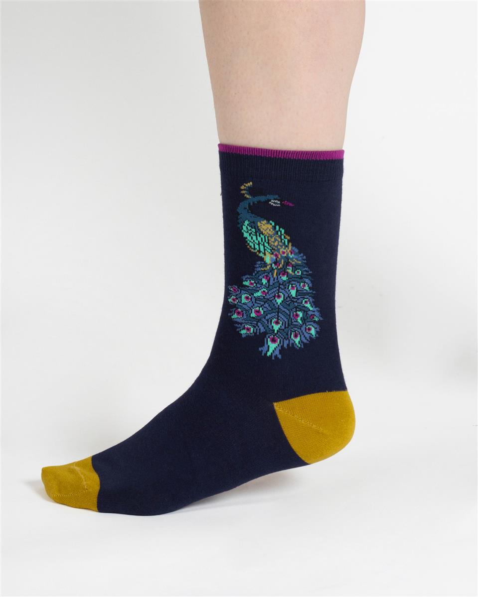 Peacock Gift Box of 4 Socks