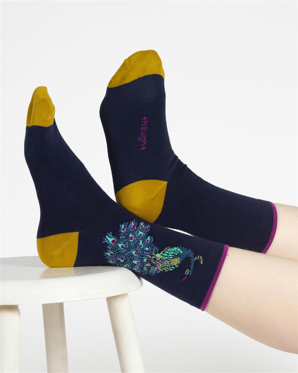 Peacock Gift Box of 4 Socks