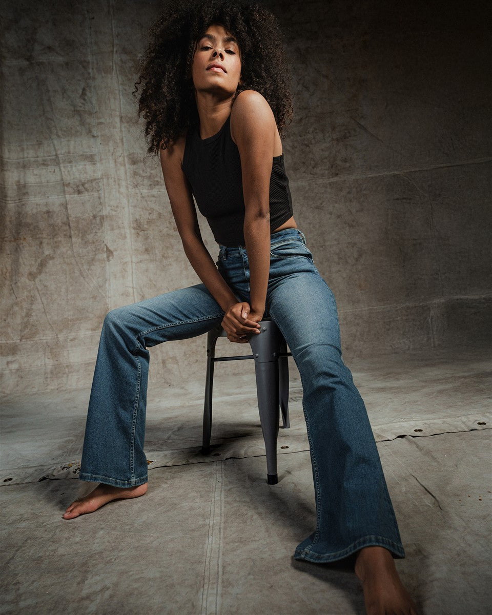 Lisette Flare Super Aged Blue