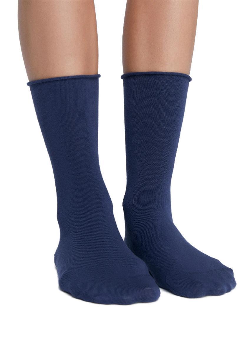 Socken mit Rollrand