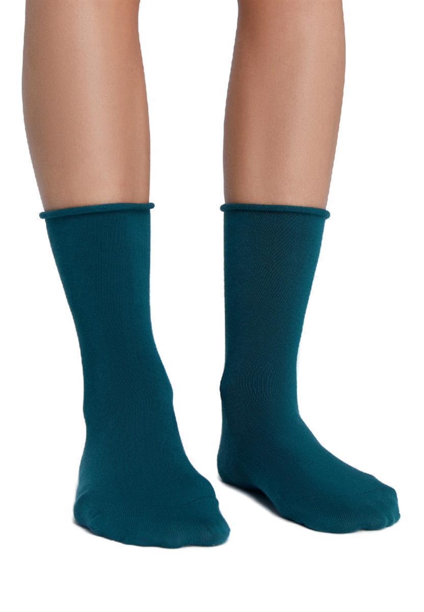Socken mit Rollrand
