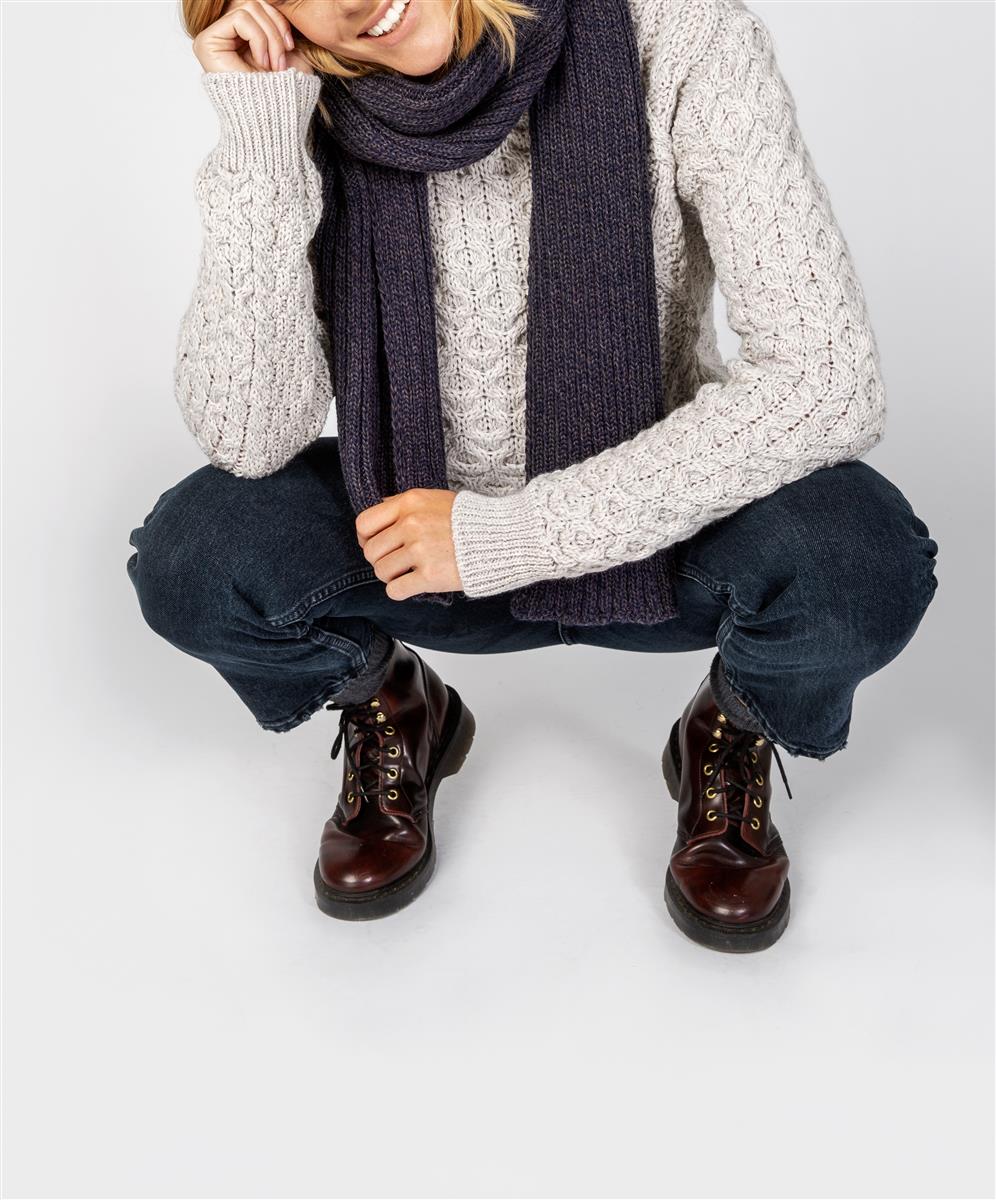 Ribbed Merino Scarf