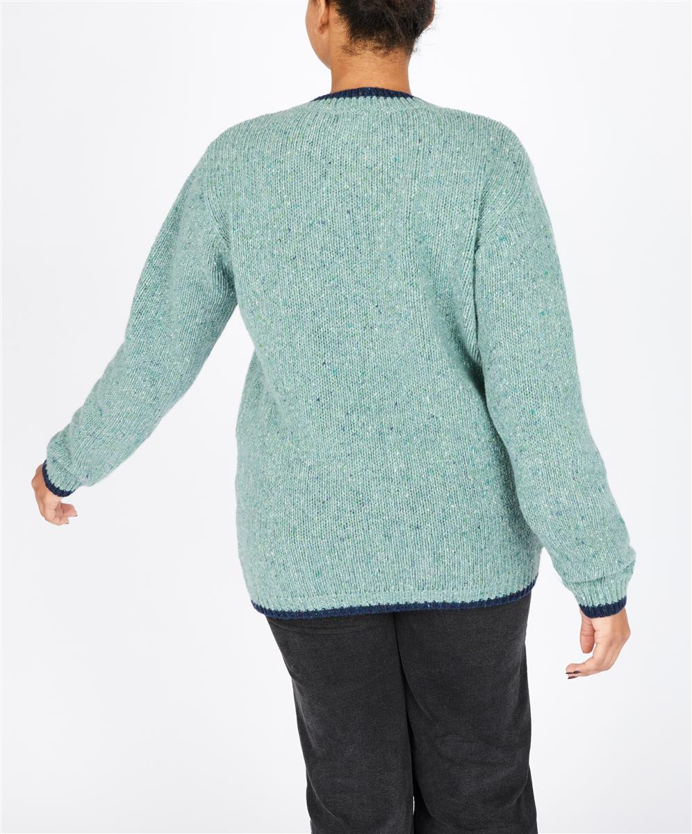 Ladies Knitted Slaney Crew Neck Pullover