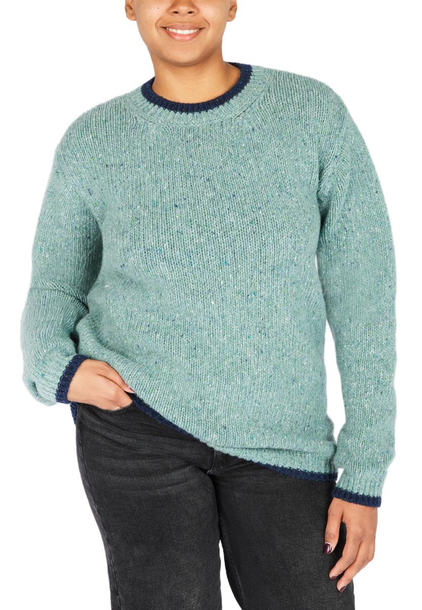 Ladies Knitted Slaney Crew Neck Pullover