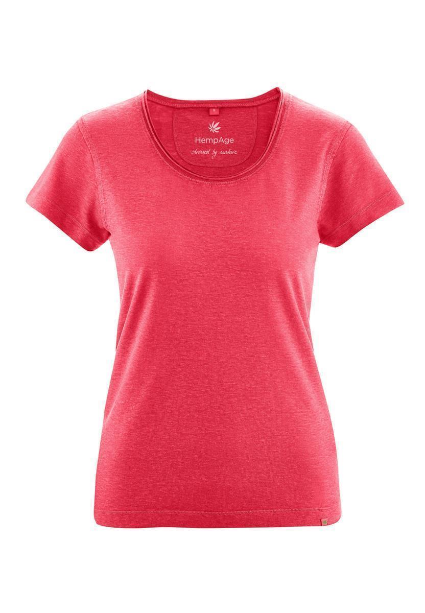 T-Shirt With Rolling Collar