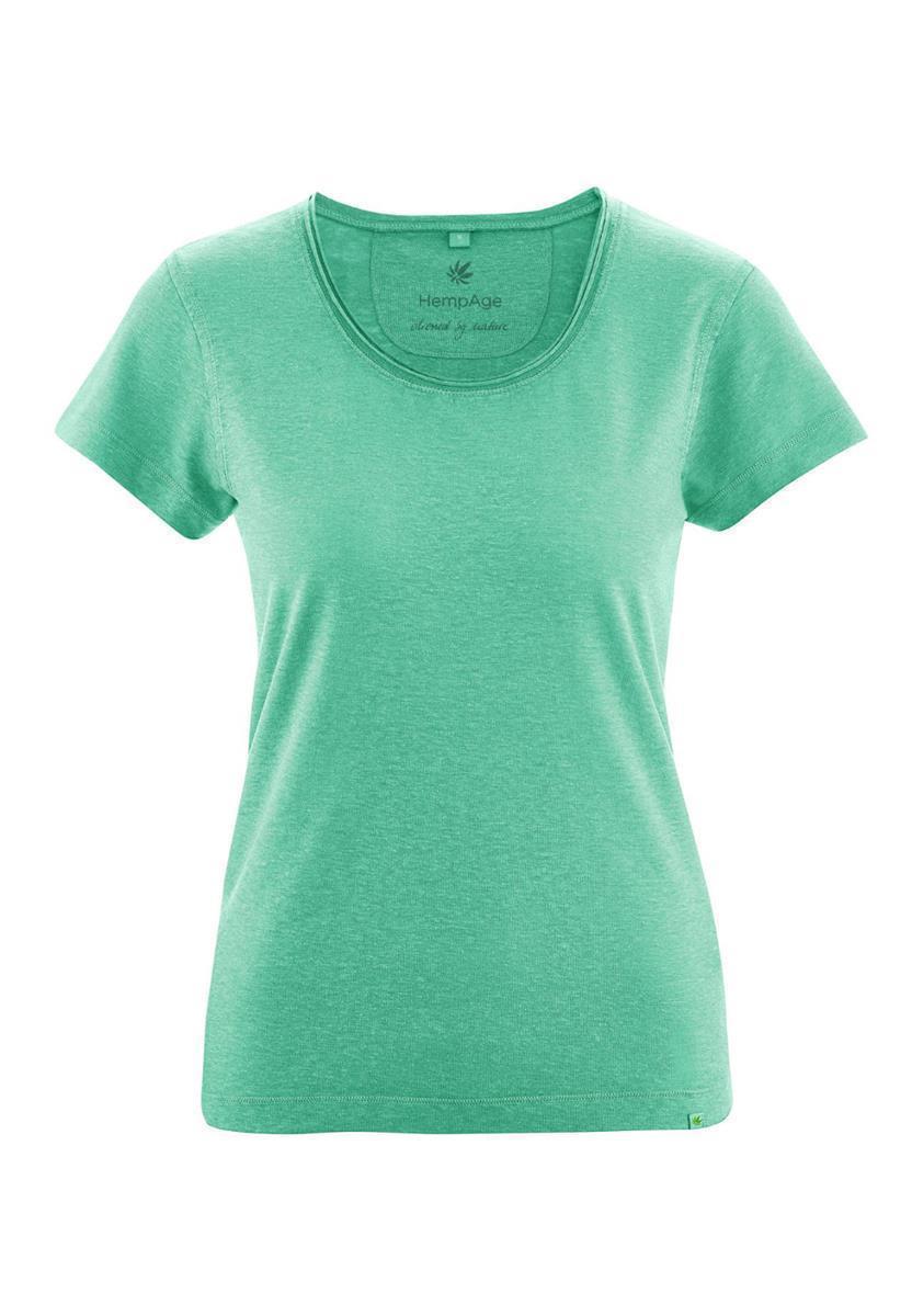 T-Shirt With Rolling Collar