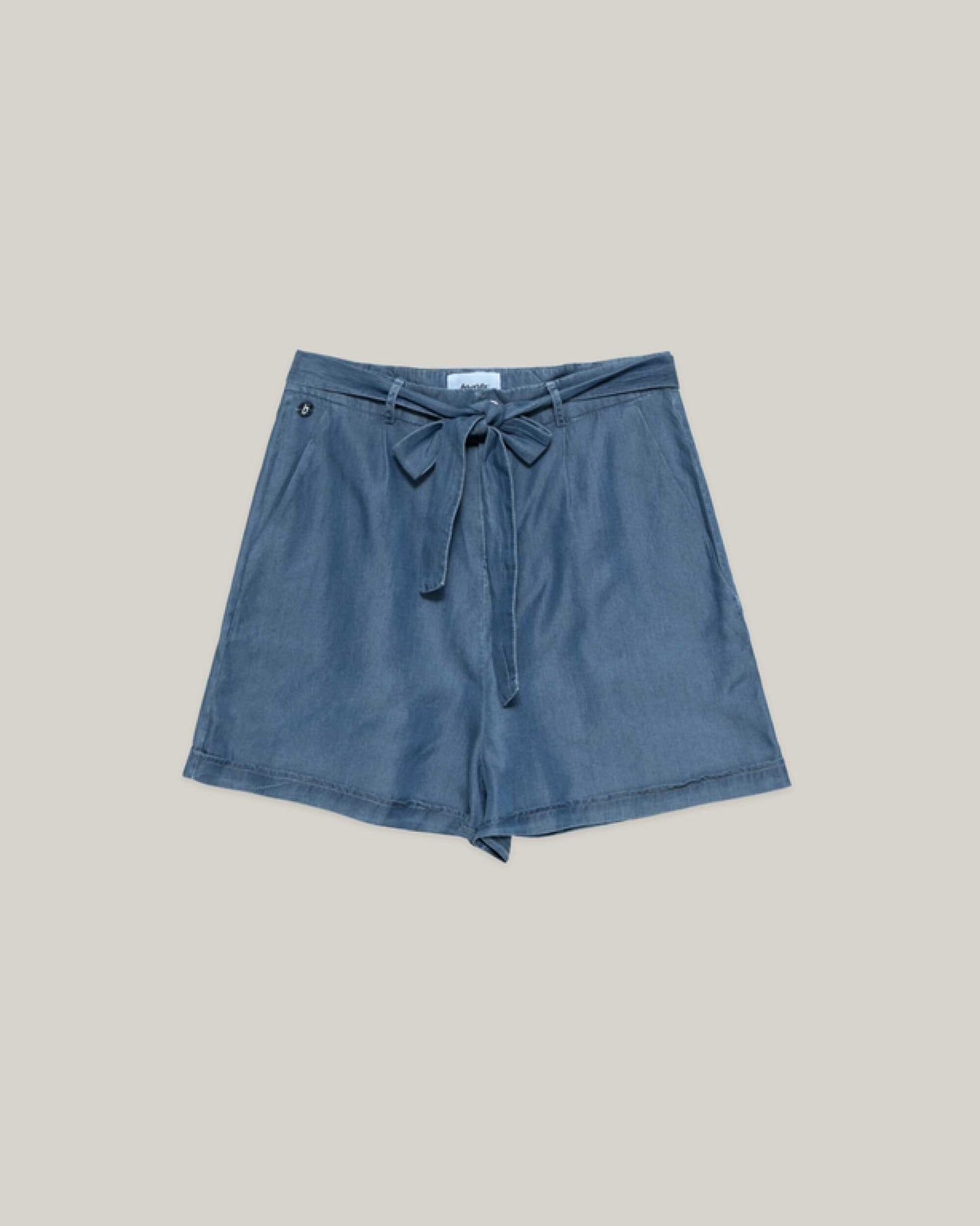 Indigo Belted Short