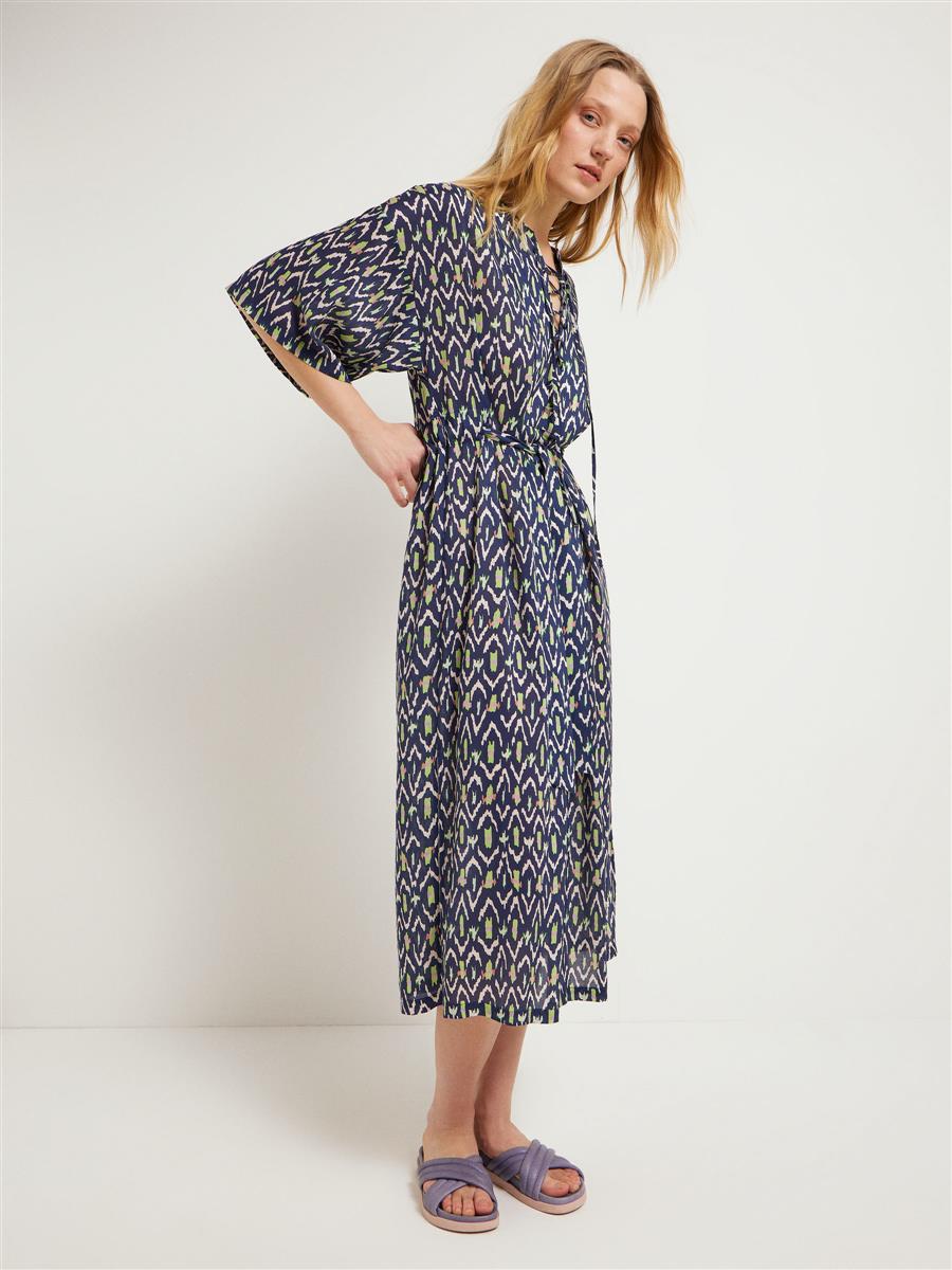 Kaftankleid, Print: ikat print