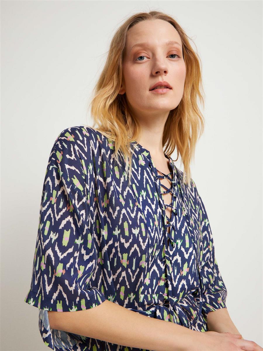 Kaftankleid, Print: ikat print