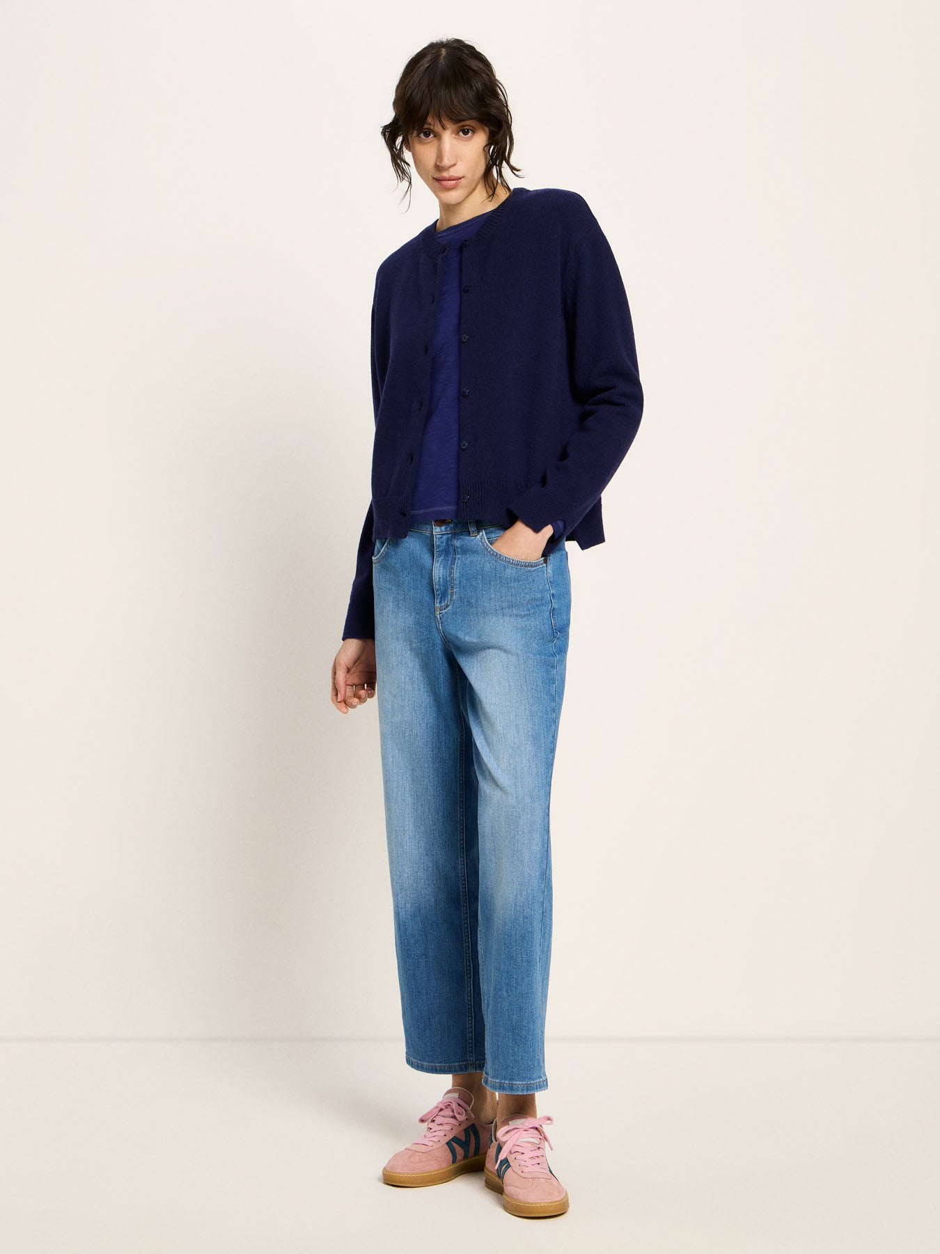 Boxy Strickjacke