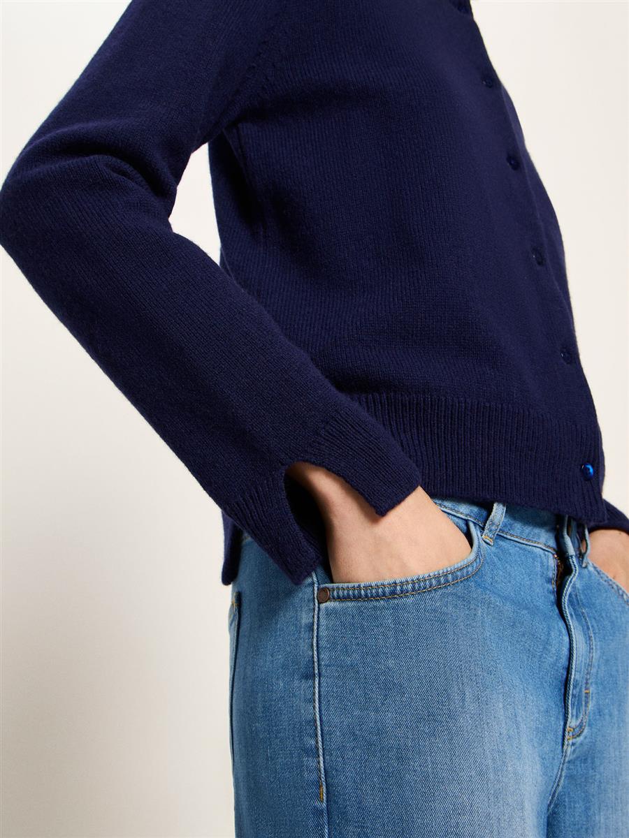 Boxy Strickjacke