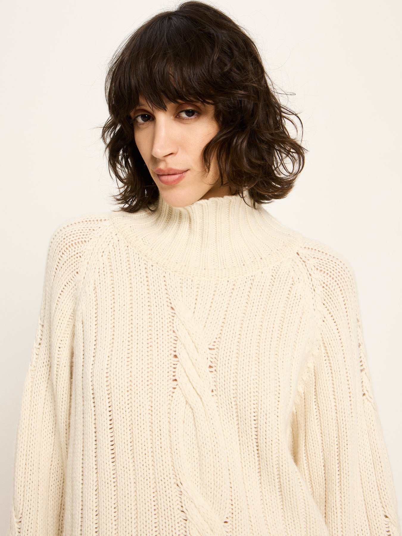 Rippenpullover Oversized